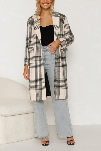 BELÉN - Plaid Longline Coat