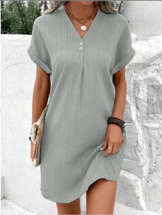 Charel™ - Light Dress with V-neck