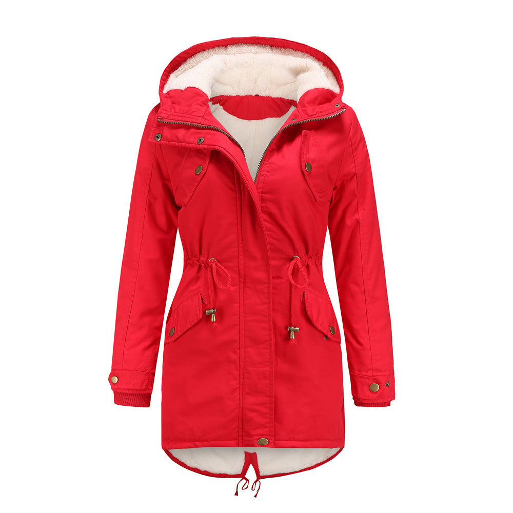 HAZEL - Casual Drawstring Hooded Jacket