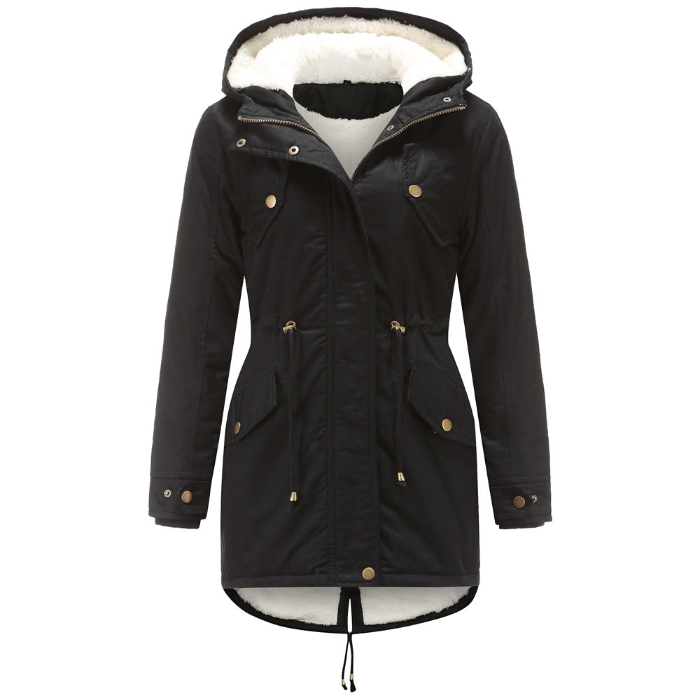 HAZEL - Casual Drawstring Hooded Jacket