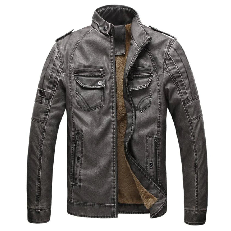 STEFF - Biker Jacket With Fleece Lining