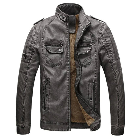 STEFF - Biker Jacket With Fleece Lining