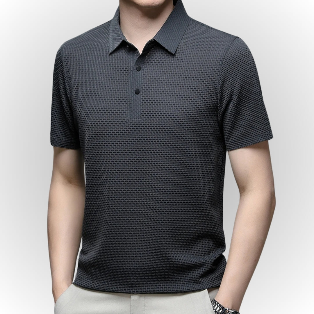 MARK - Luxury Textured Men's Polo-Shirt