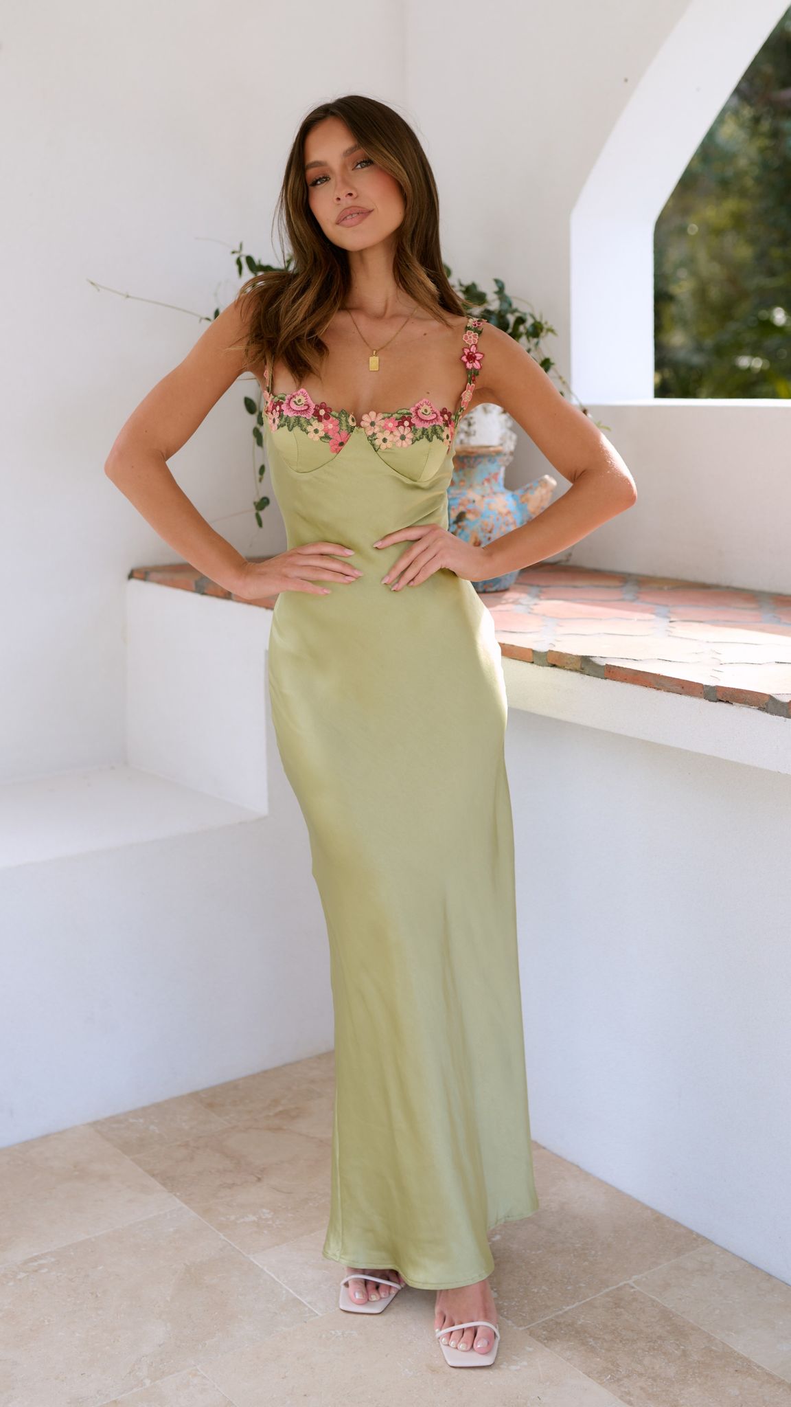 Chelsey - Maxi Dress with Floral Detail