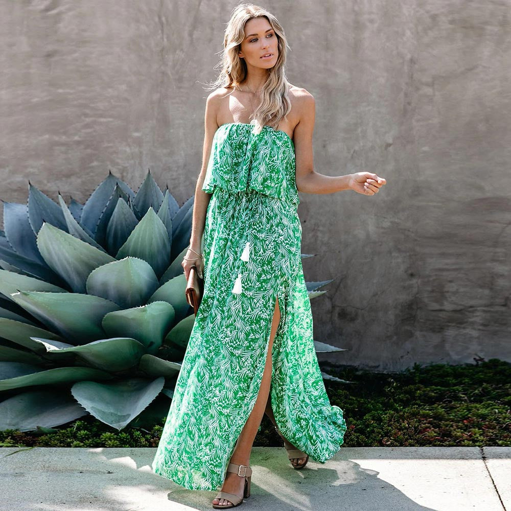 AMELIA - Split Maxi Dress