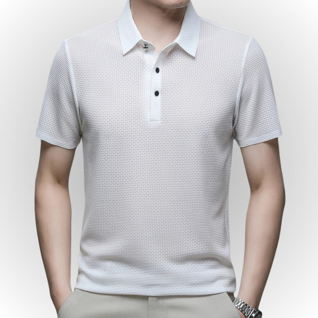 MARK - Luxury Textured Men's Polo-Shirt