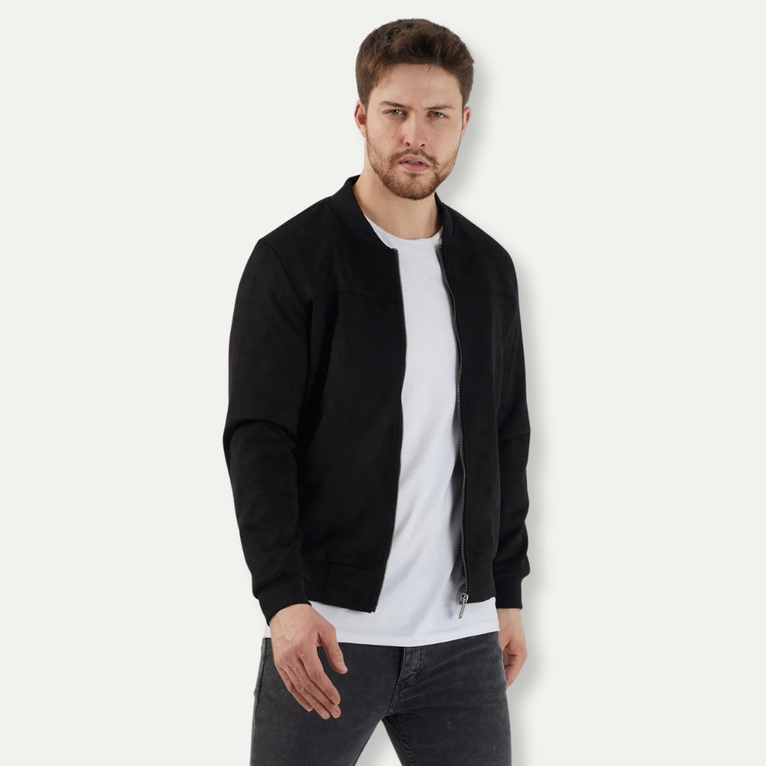 LEONTI - Men's Suede Bomber Jacket