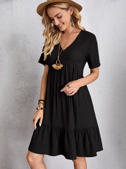 RIYA - V-neck midi dress