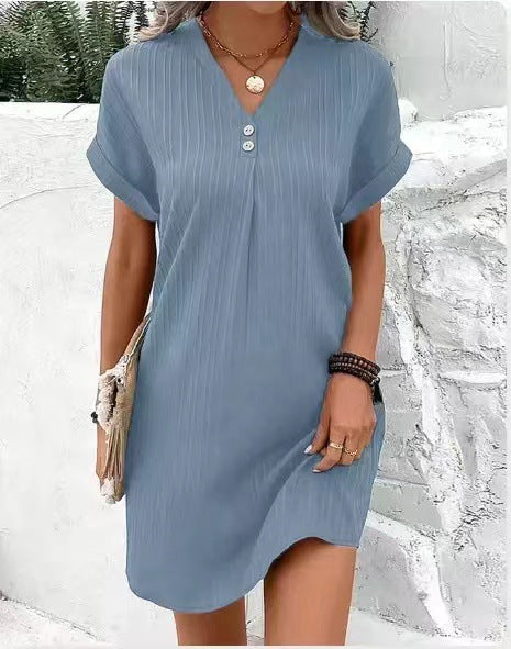 Charel™ - Light Dress with V-neck