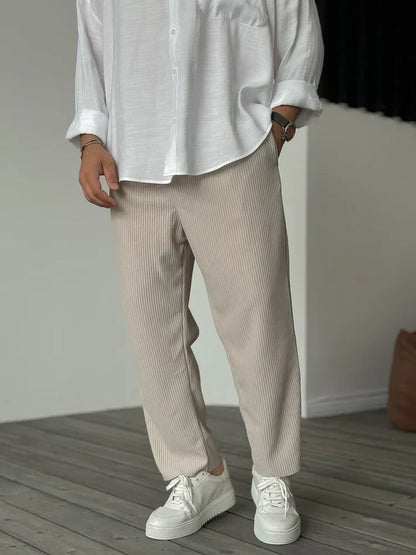 Orazio™ | Elegant Ribbed Trousers