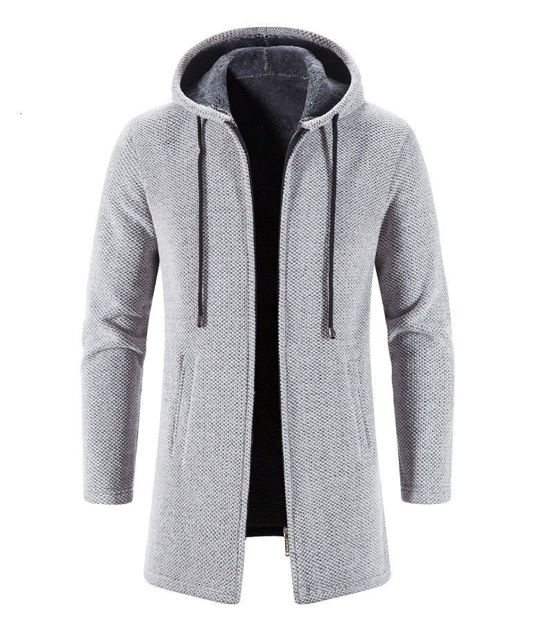 KRIST - Men's Long Hooded Cardigan