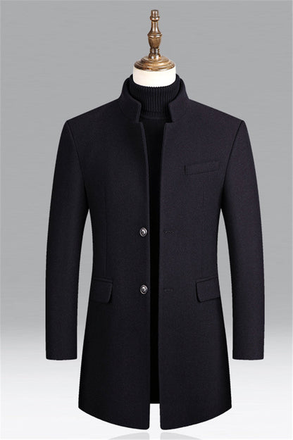 HAROLD - Effen Wool Trench Coat Windproof