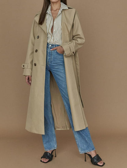 KEELA - Double-Breasted Trench Coat