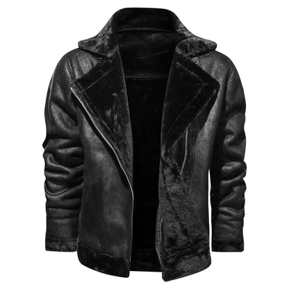 EMIR - Leather Biker Jacket With Fleece Lining