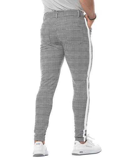 MAZE - Skinny Fit Checkered Chino