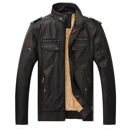 STEFF - Biker Jacket With Fleece Lining