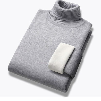 XAVIÉR - Men's Turtleneck With Teddy Lining