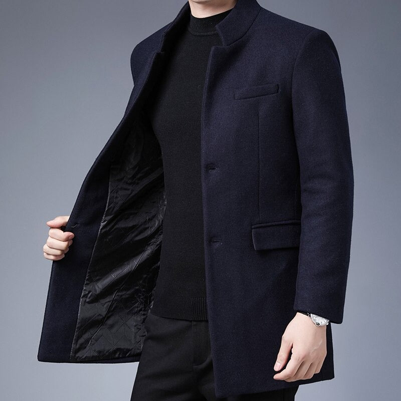 HAROLD - Effen Wool Trench Coat Windproof