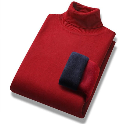 XAVIÉR - Men's Turtleneck With Teddy Lining