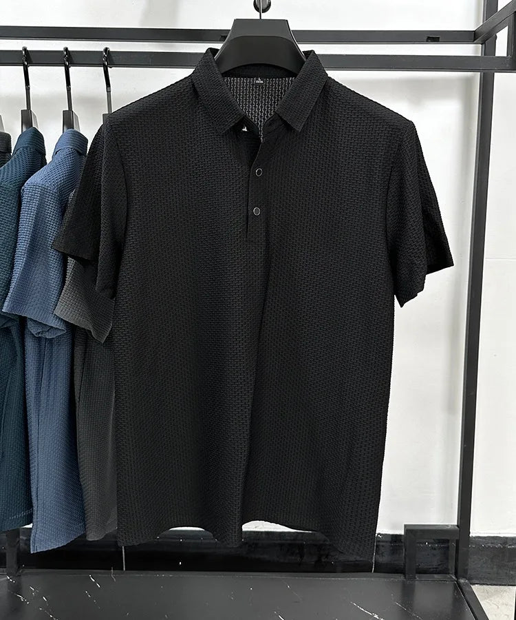 MARK - Luxury Textured Men's Polo-Shirt