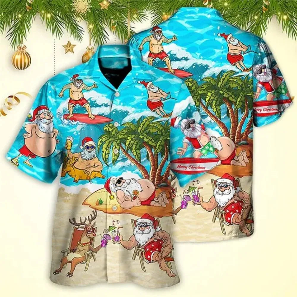 Hawaiian christmas shirt