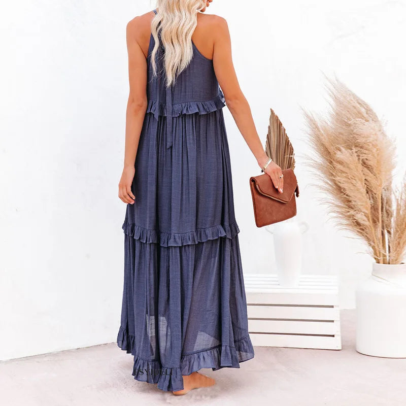 Blanche™ | Halter Maxi Dress