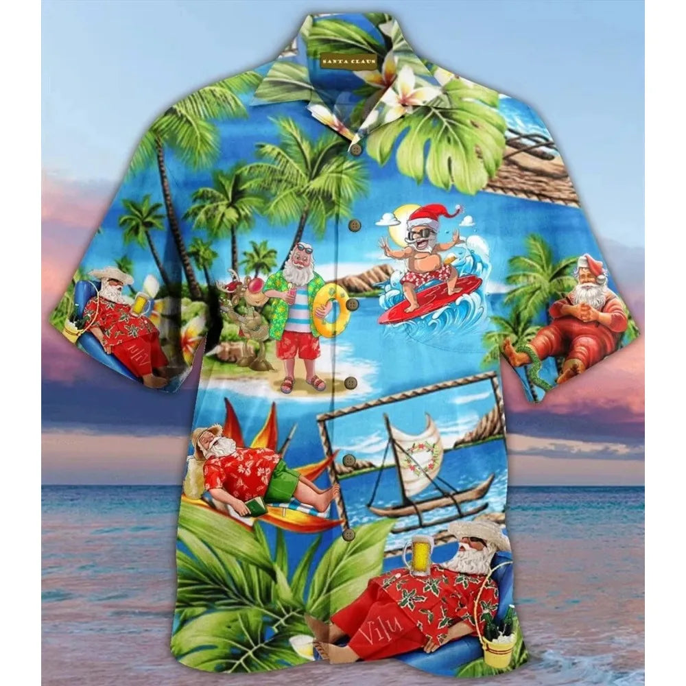 Hawaiian christmas shirt