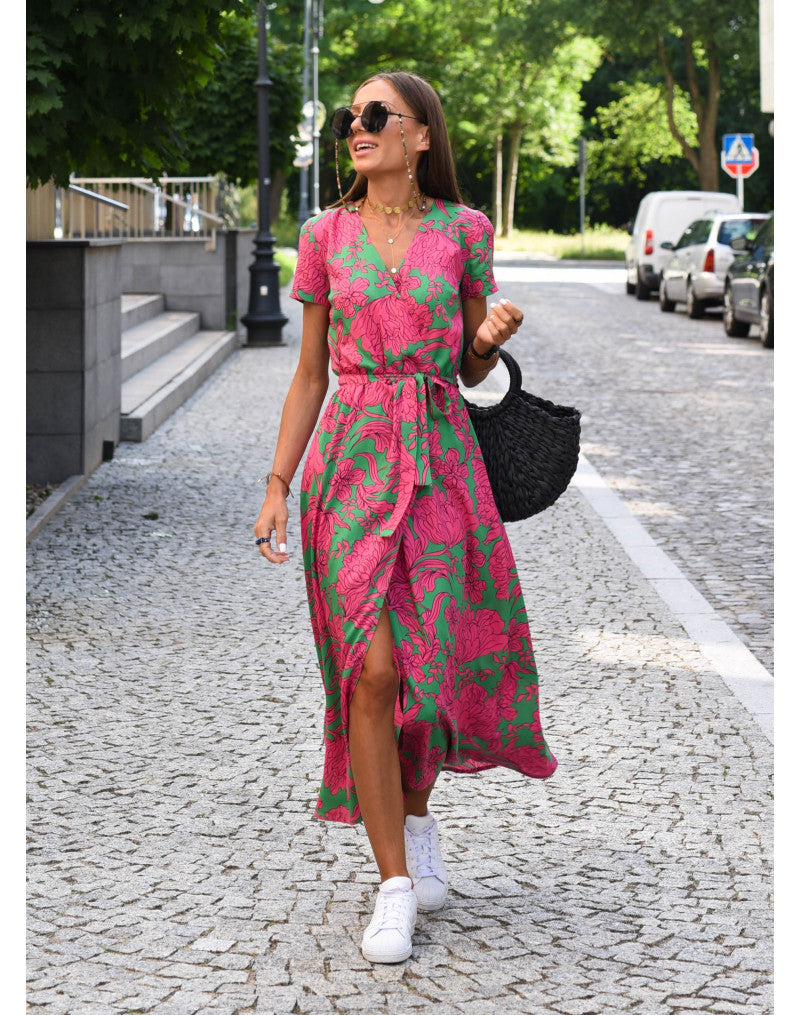 Mia™ - Elegant Printed Dress