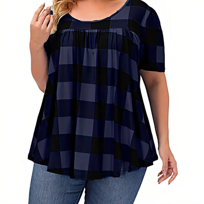 Kamila™ | Plaid Swing Top