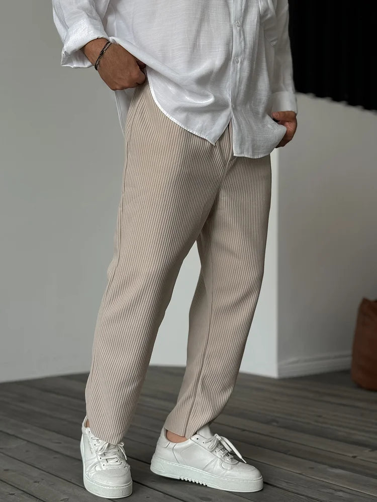 Orazio™ | Elegant Ribbed Trousers