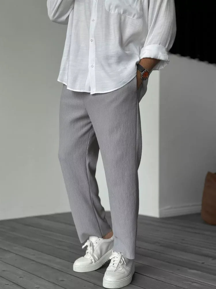 Orazio™ | Elegant Ribbed Trousers