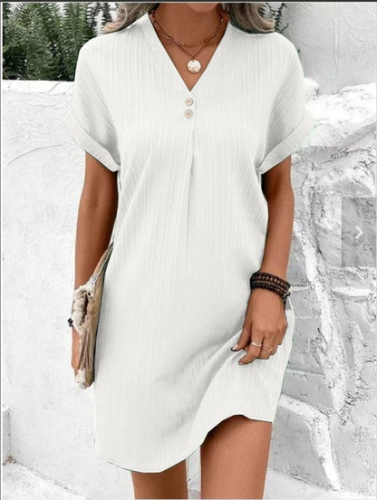 Charel™ - Light Dress with V-neck