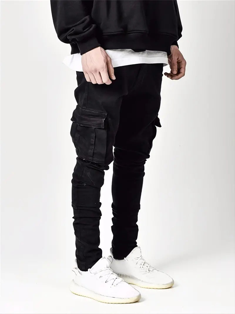 VIBEZ - Skinny Fit Cargo Jeans