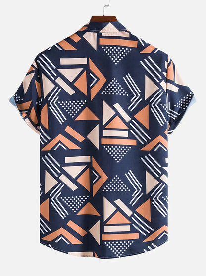 Geometric Triangle Print Shirt