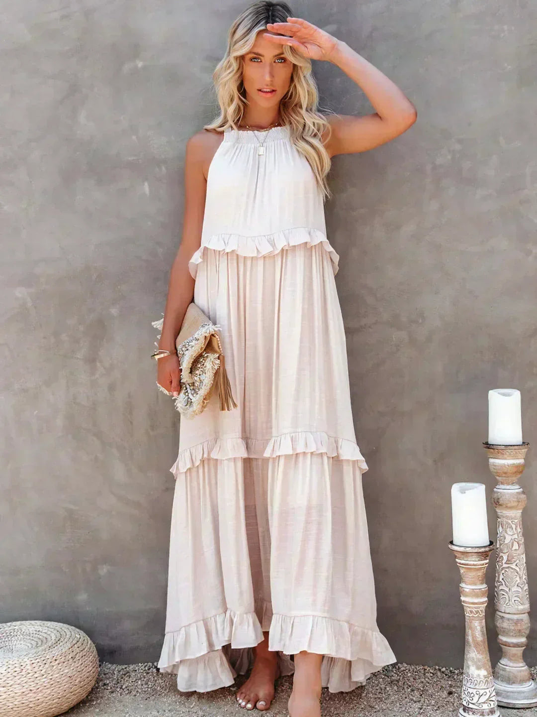 Blanche™ | Halter Maxi Dress