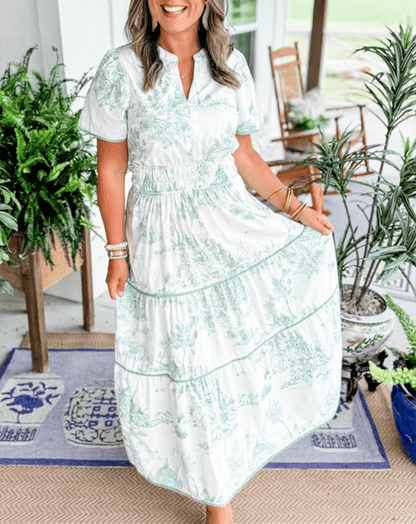 Florencia™ | Classic Charm Maxi Dress