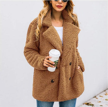 ALMA - Double-Breasted Teddy Coat