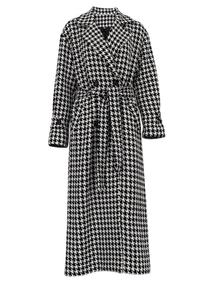 HOUNDSTOOTH - Trench coat