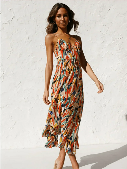 Grace™ - Colourful Midi Dress