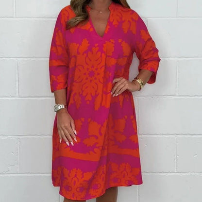 Katherine™ | Bold Patterned Tunic Dress