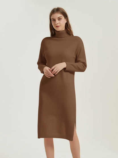 Olivia - Premium Turtle-Neck Dress